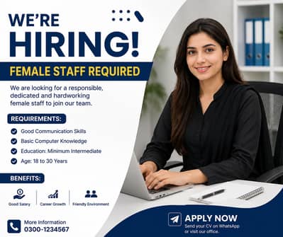 Female Staff Required