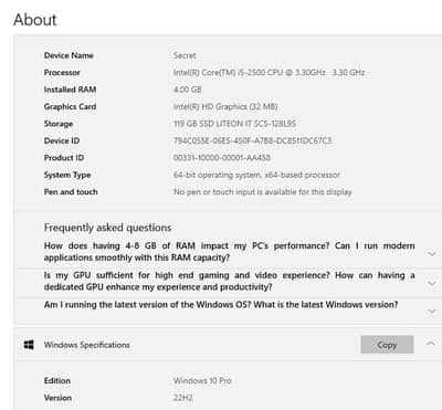 DELL I5 2 GEN