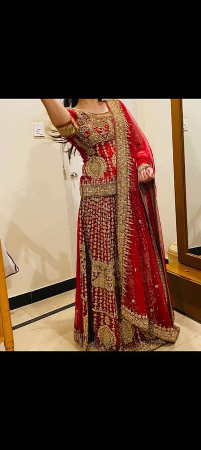 bridal Lehnga 3peice size 5.6 standard