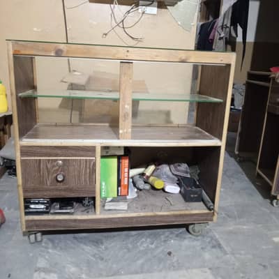2 wooden counters available for sale