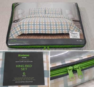 Original Gul Ahmed / Ideas Home King Size Bed Set – Brand New