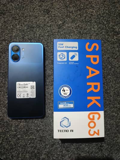 tecno spark go 3 full new just one week used