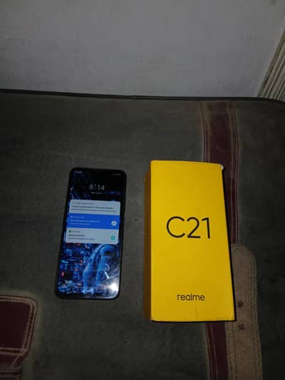 Realme C21 4gb 64gb with original box condition 10/9