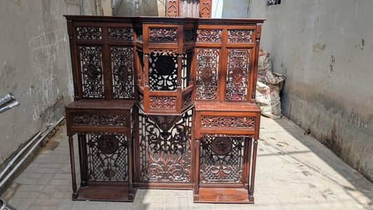 wooden fireplace metal fire place unique rare antique jhiroka  mirror