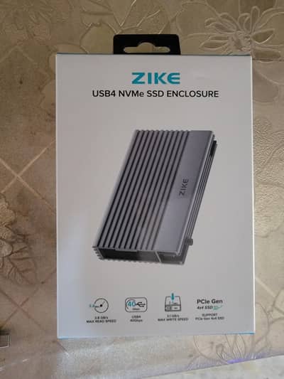 Original Zike USB4 M. 2 NVMe SSD Enclosure – Premium Aluminum | Like Ne