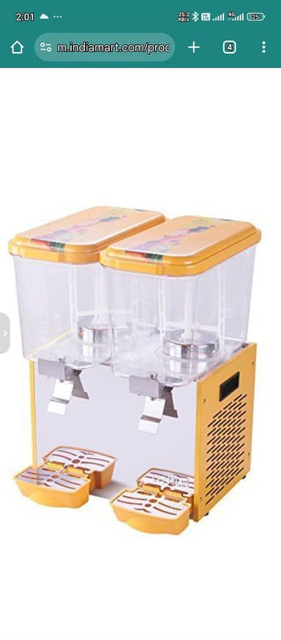 Commercial Double Tank Juice Dispenser Machine
