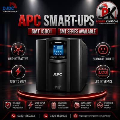 APC Smart-UPS SMT1500I 1500VA UPS available in excellent condition.