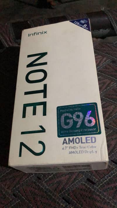 infinix not 12 10bye10 original all  AMOLED display