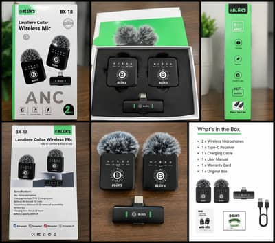 BLUK'S BX-18 Dual Wireless Mic | Used | Excellent Condition | Type-C