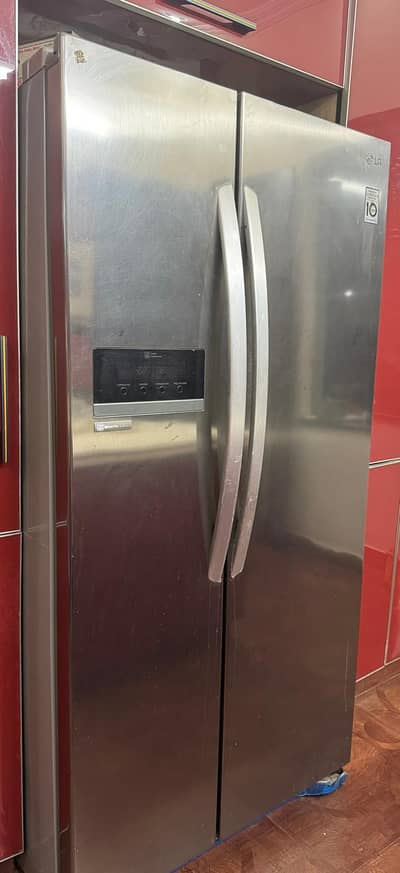 LG inverter double door fridge for sale