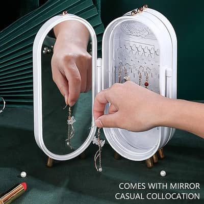 Jewelry Organizer with Earring & Necklace Holder