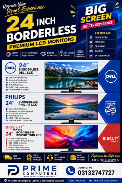 24 inch Borderless Fresh Import Lcds