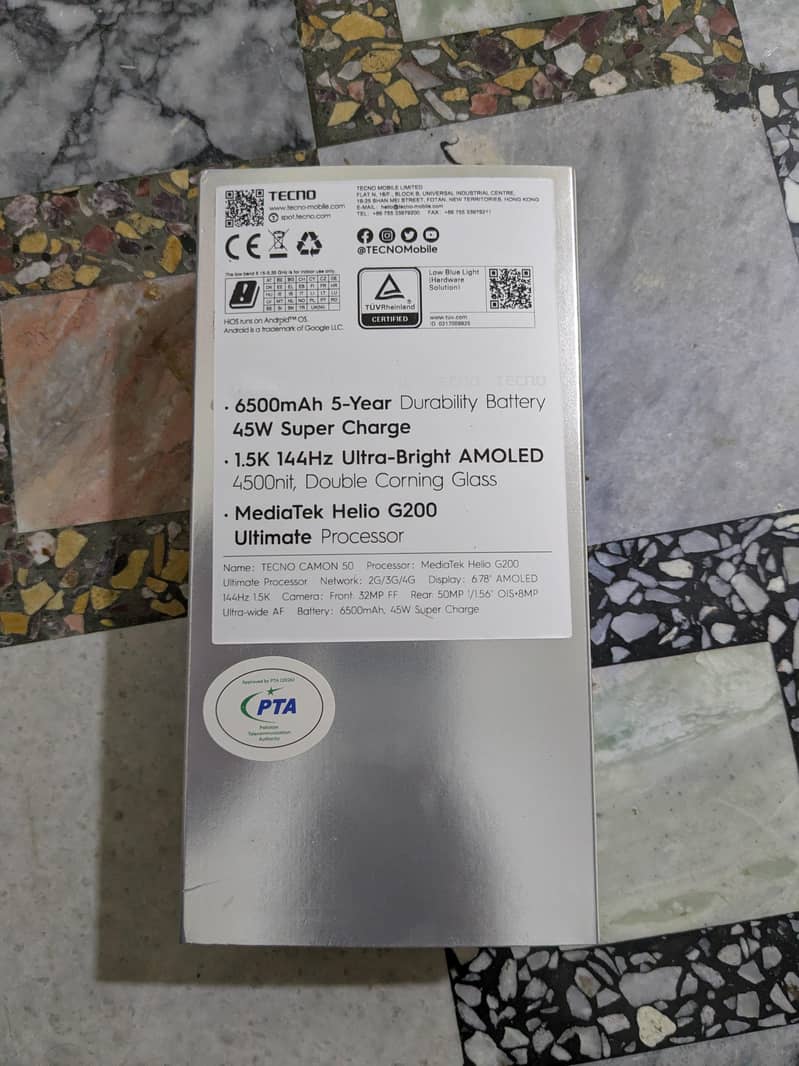 Tecno camon 50 5