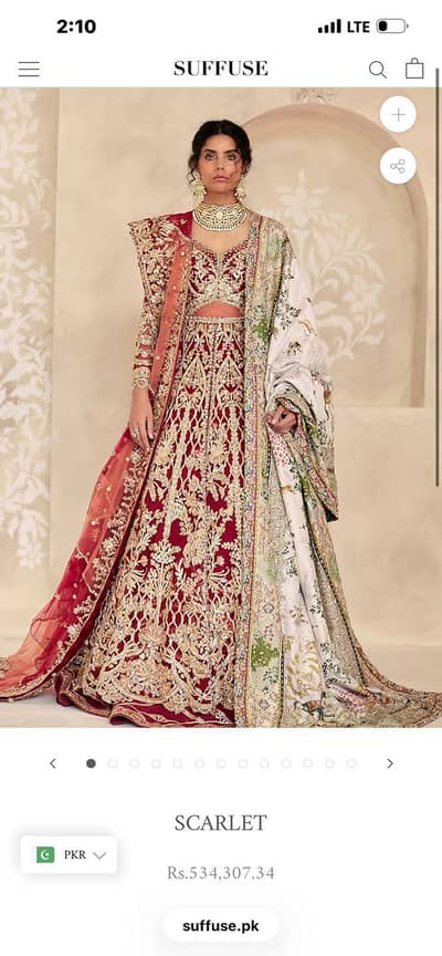 Suffuse bridal lehnga
