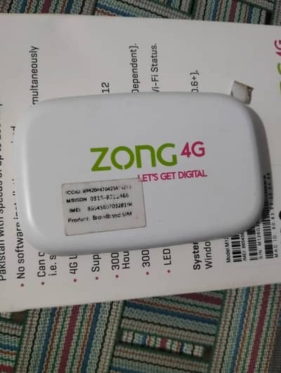 Zong Net device dongle