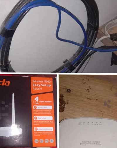 tanda device sale with 6 cat cable ky sth condition  10//10