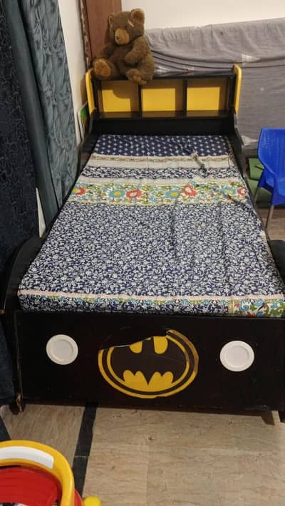 Batman car bed with LED lights for kids