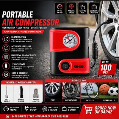 Cash on Delivery Pakistan | Autojin sogo 12v dc type air compressor