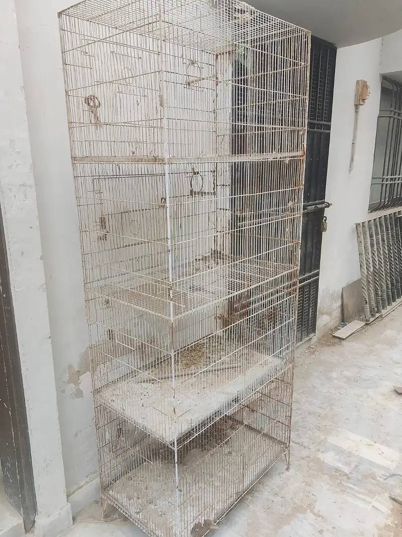 Birds cage with wooden box — photo 4