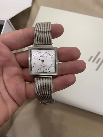 Original Grenen Denmark M-38USSS Stainless Steel Watch