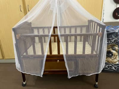 Baby Wooden Cot Excellent Condition