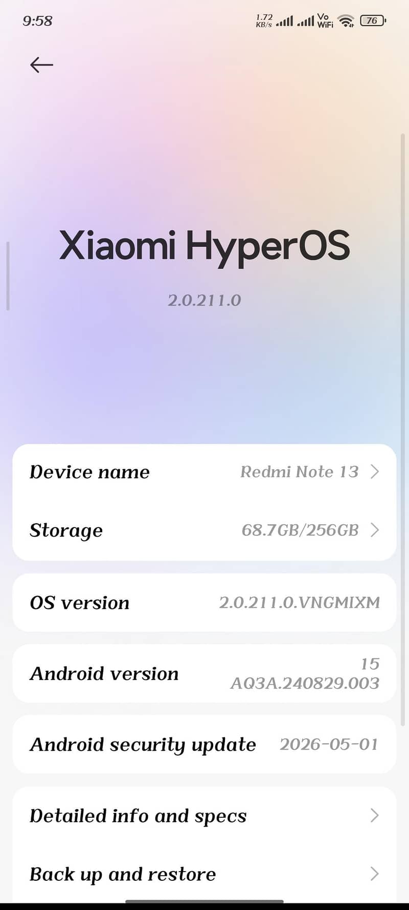 Xiaomi Redmi Note 13 6