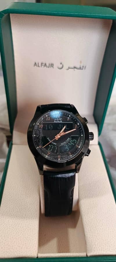 Original ALFAJR Islamic Watch - Azan qibla - box ke Sath