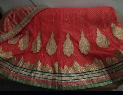 Lehenga Indian Net With Jamawar Inner And Kurti Available