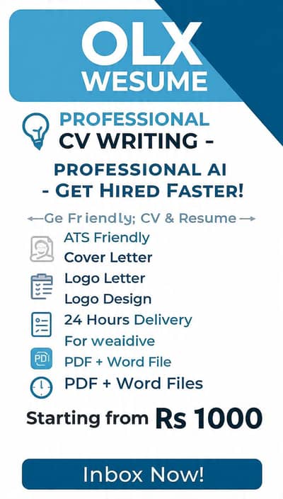 Professional CV, Resume & Logo Design Service - 24H Delivery