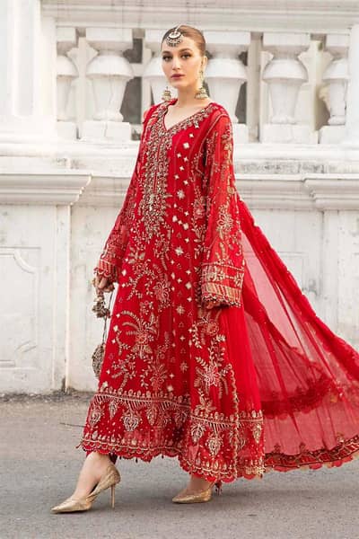 Maria B chiffon heavy embroidery | unstitch suit | most demanding