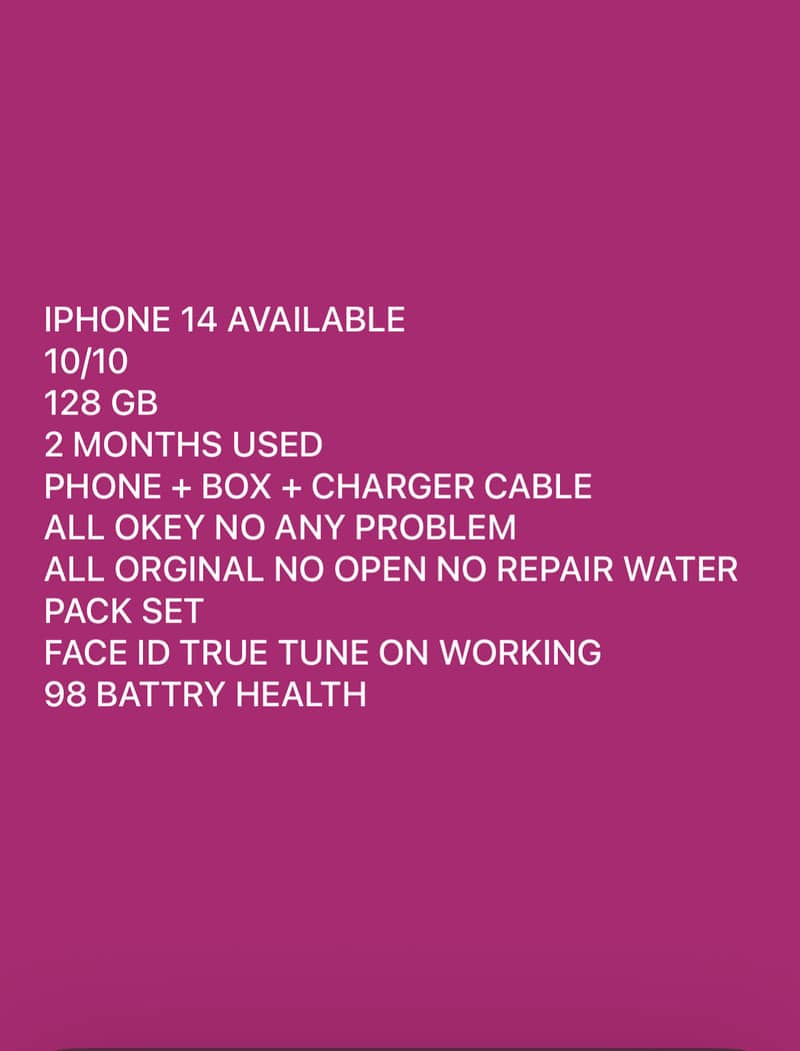 IPHONE 14 0
