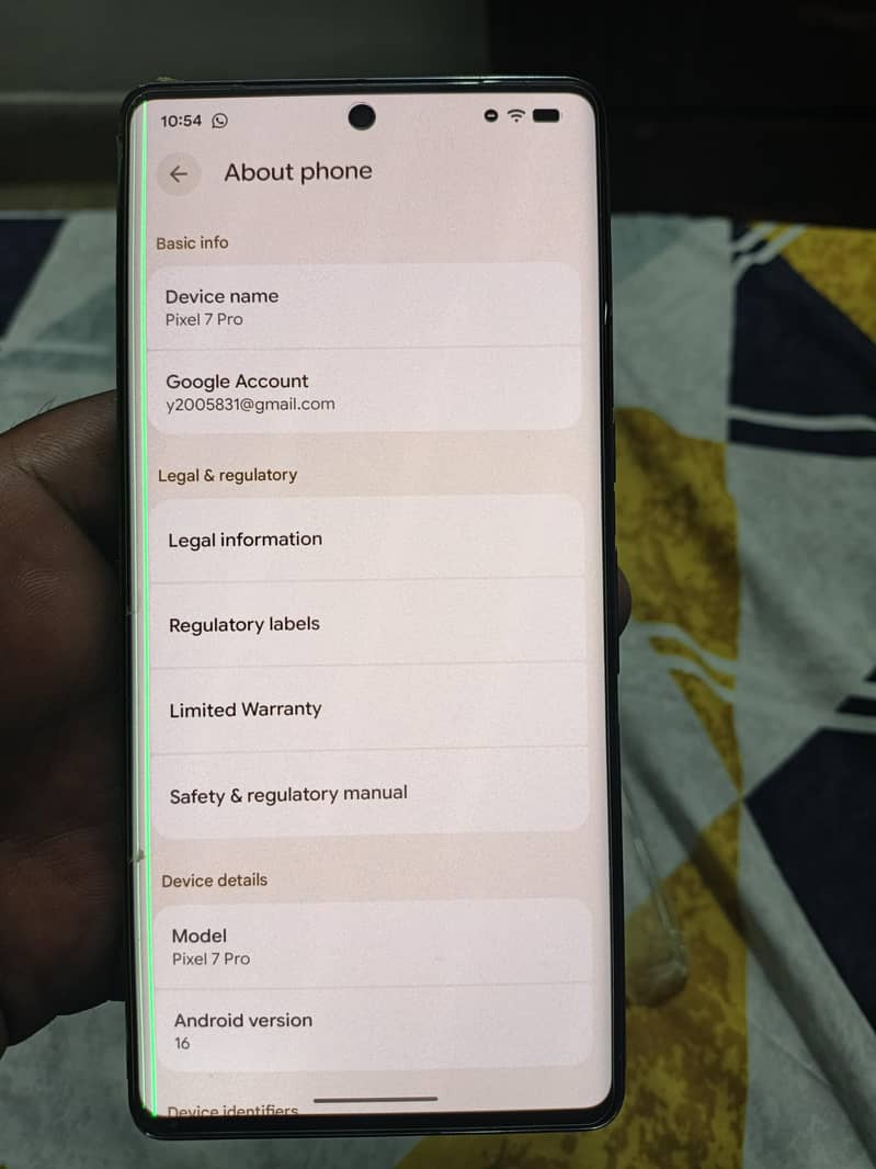 Google Pixel 7 Pro 9