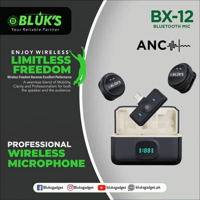 Bluks BX-12 Wireless Microphone ANC