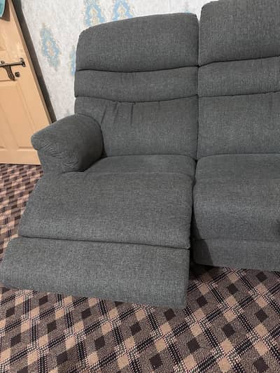Premium Fabric Recliner Sofa (2-Seater) – Excellent Condition