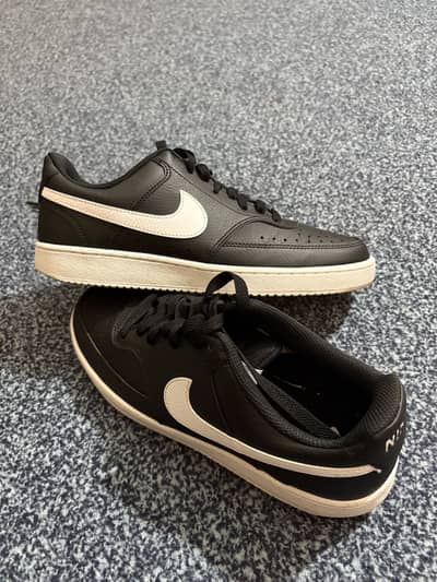 Nike court vision low (black and white)