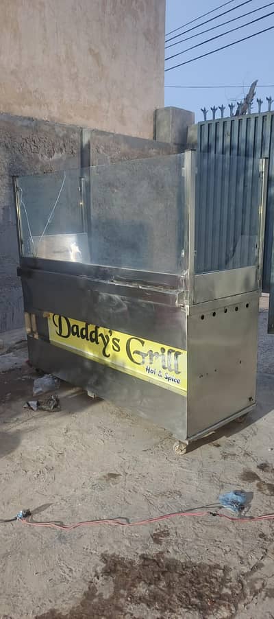 shawarma burger. steel counter for sale