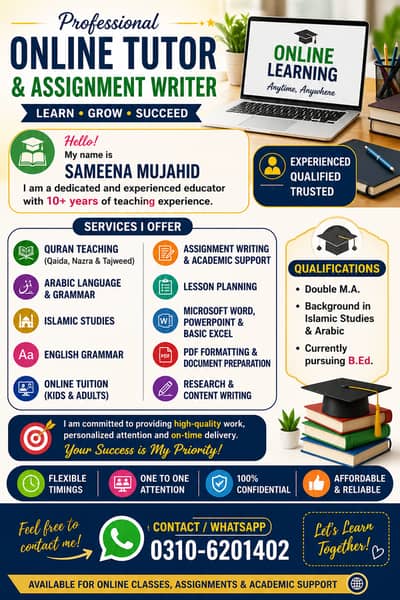 Online tuition content writer