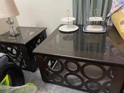 3pc wooden table set