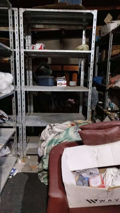Heavy-duty commercial steel storage shelves / racks available for sale
