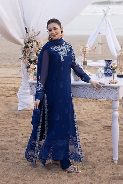 chiffon suit with Malai trouser