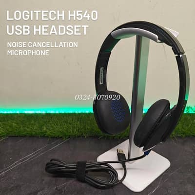 Logitech H540 USB Headset - Premium Digital Stereo Calling Headphone