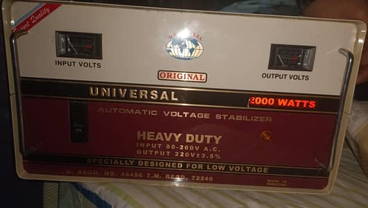 Universal Voltage Stabilizer 12000 Watts 10/10 Condition