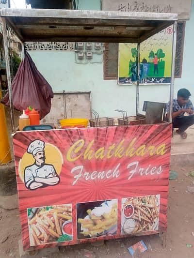 Fries Stall With Complete Accessories
