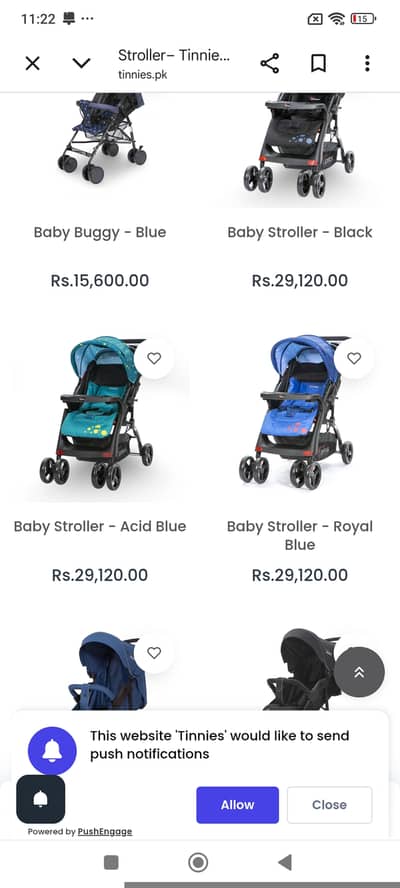 Tinnies stroller