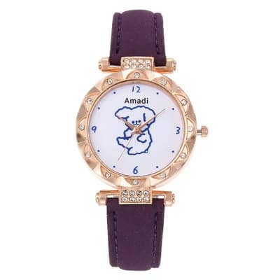 Women's Gold Diamond Watch Set with Bracelet & Watch