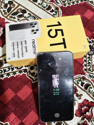 realme 15T with original charger and Box. 0322-7578660