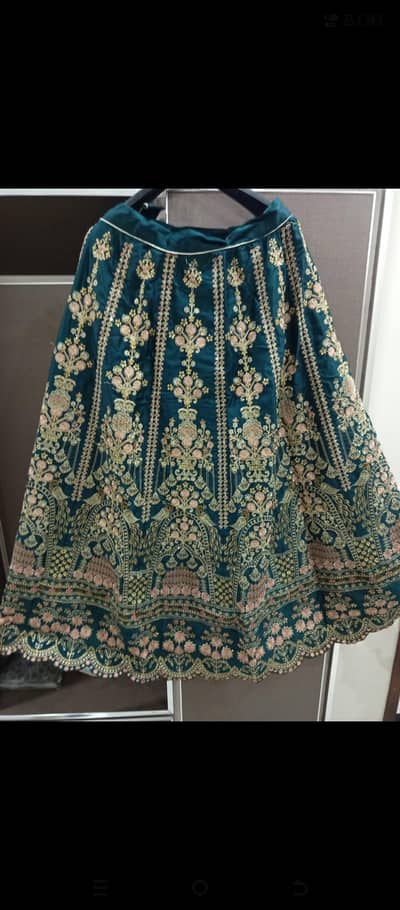 bridal lehenga choli with border dupatta