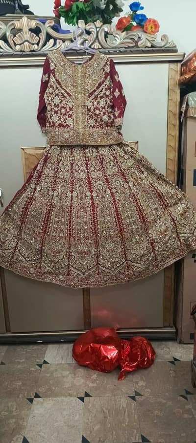 bridal lehenga 1 time use Howa hai
