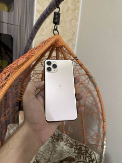 Iphone 11 pro pta approved with complete box gold colour 10/10