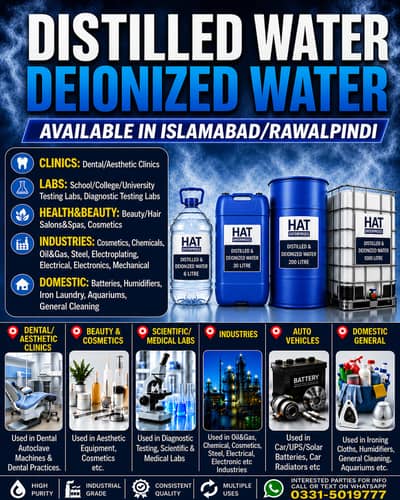 Distilled & Deionized Water